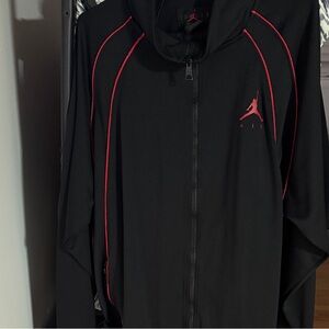 Jordan Performance Jacket in Black with Red Accents